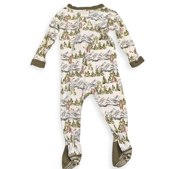 Burt's Bees Baby Unisex Organic Cotton Zip-Front Pajamas Bundle 6-9 Months Sleep - Picture 3 of 8